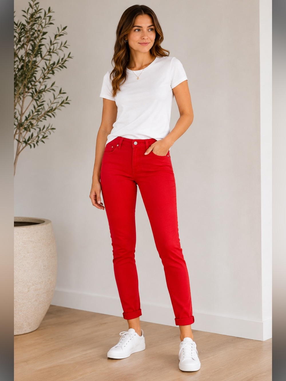 Madewell Skinny Skinny Red Stretch Jeans Size 27 x 32